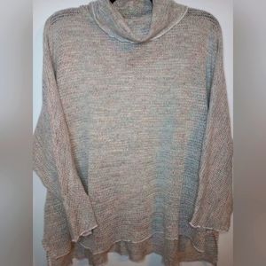 SALE 🔥Hello Nite Pastel Rainbow Open Knit Sweater Top Lounge Wear Cowl Neck